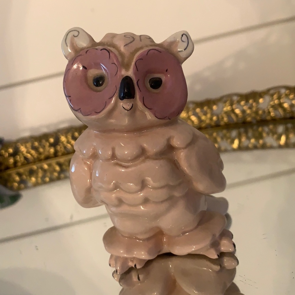 Vintage Kay finch purple eyed owl
